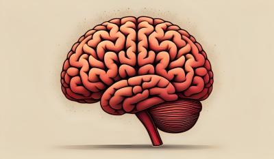 Drawing of a brain